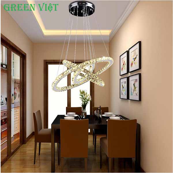 Đèn thả bàn ăn pha lê cao cấp DTBA03
