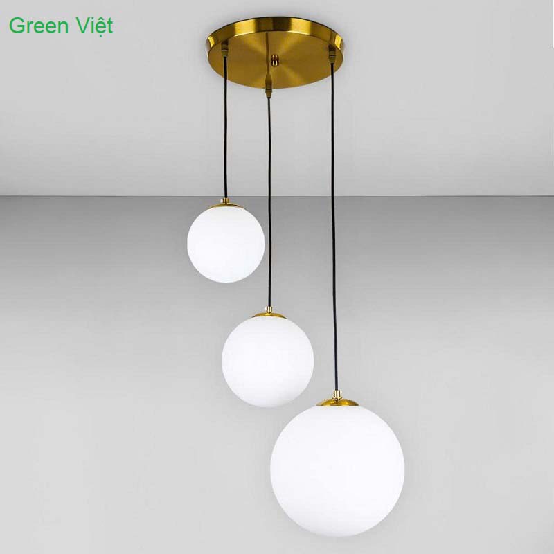 Đèn thả hình cầu tròn trang trí DT210 bằng thủy tinh