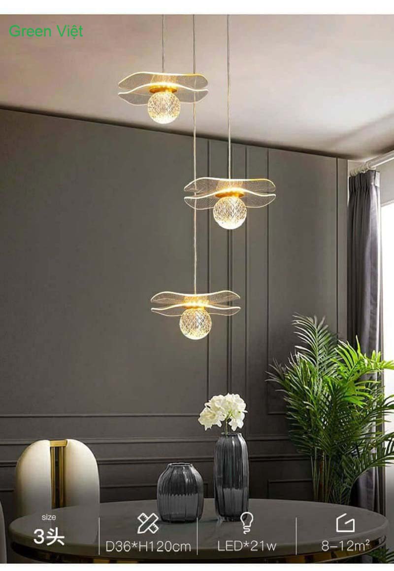 Đèn thả trang trí bàn ăn GVT25 sang trọng cao cấp