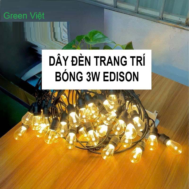 Dây đèn trang trí đủ kích thước 10m 20 bóng Green Việt