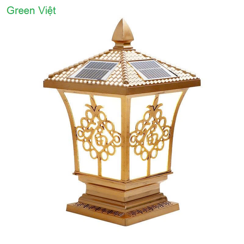 Đèn năng lượng mặt trời DTCR05 trụ lắp hàng rào công viên