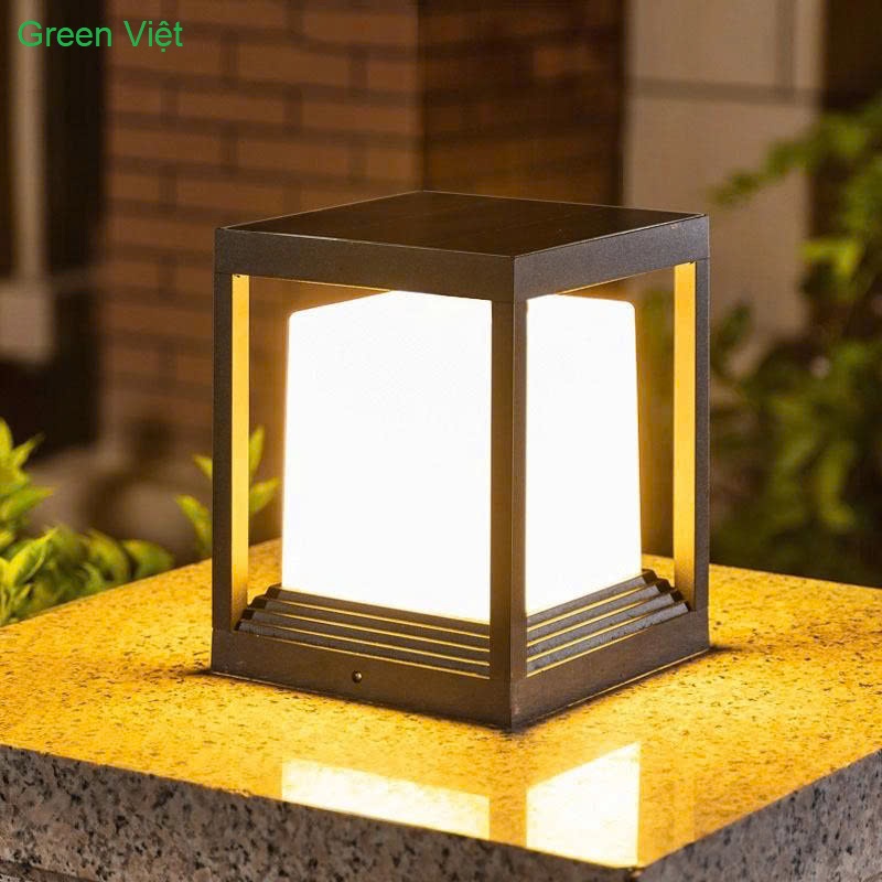 Đèn trụ cổng năng lượng mặt trời TNL301 trang trí sân vườn, hàng rào