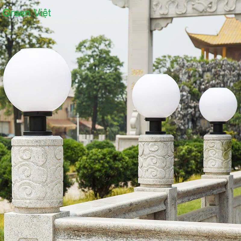 Đèn Trụ Cổng Tròn Năng Lượng Mặt Trời T30