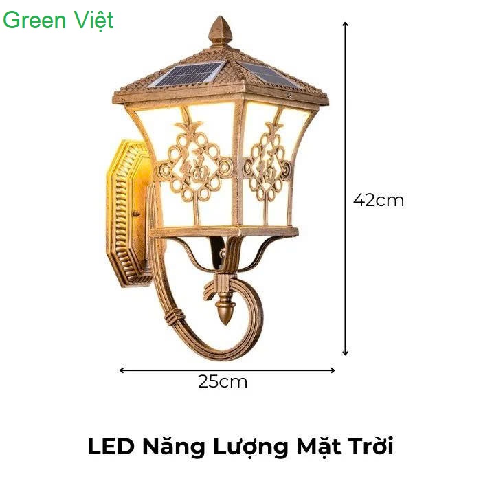 Đèn trụ năng lượng mặt trời gắn tường TGT21