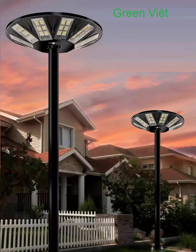 Đèn trụ năng lượng mặt trời UFO 1500w - Đèn lắp sân vườn công viên