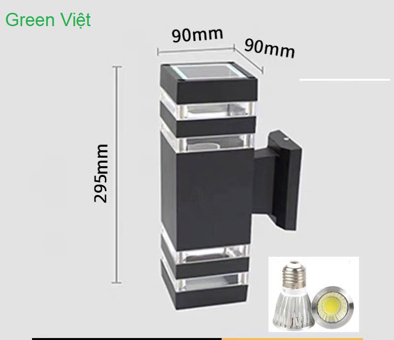 Đèn trụ tháp pha lê 2 đầu TT-01 Trang Trí