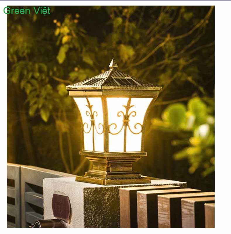 Đèn Trụ Trang Trí Sân Vườn Năng Lượng Mặt Trời V20-A