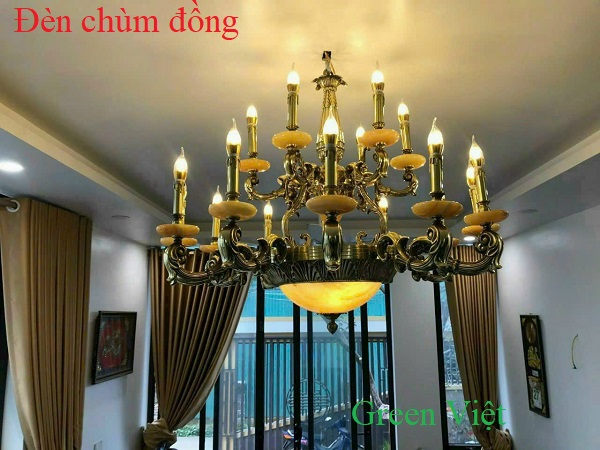 Đèn chùm đồng cao cấp DCTC13 Cao Cấp