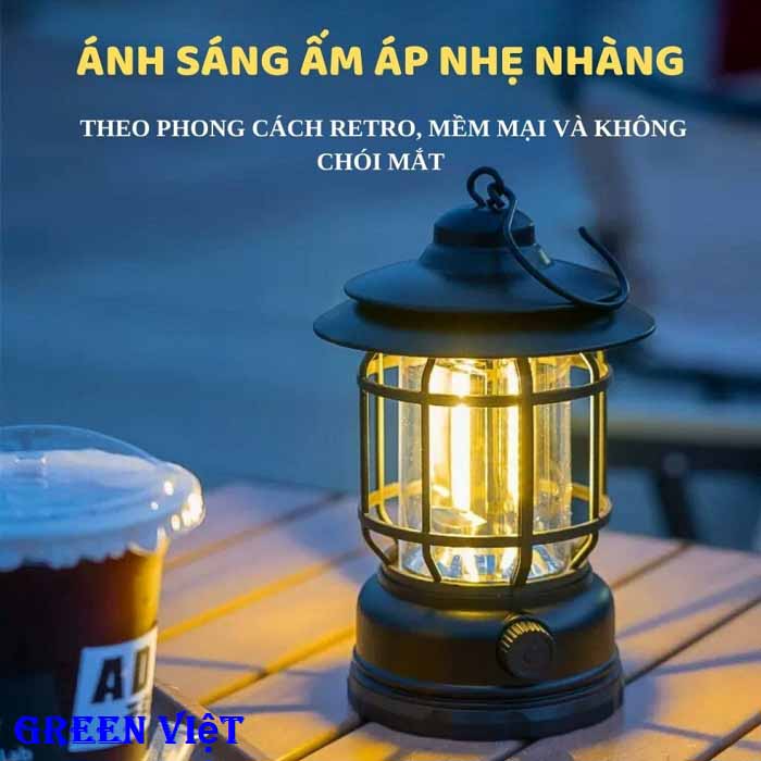 Đèn dã ngoại, đèn lều cắm trại tích điện DTDN12