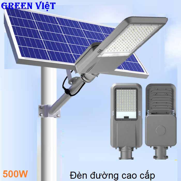 Đèn đường năng lượng mặt trời cao cấp 500W DZL-02