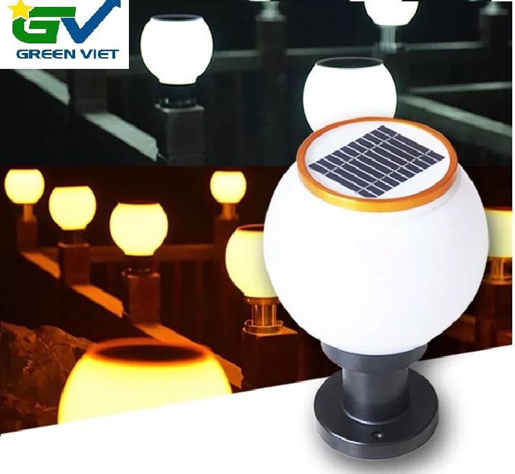 Đèn trụ tròn năng lượng GV20 - Trụ trang trí cao cấp 20cm
