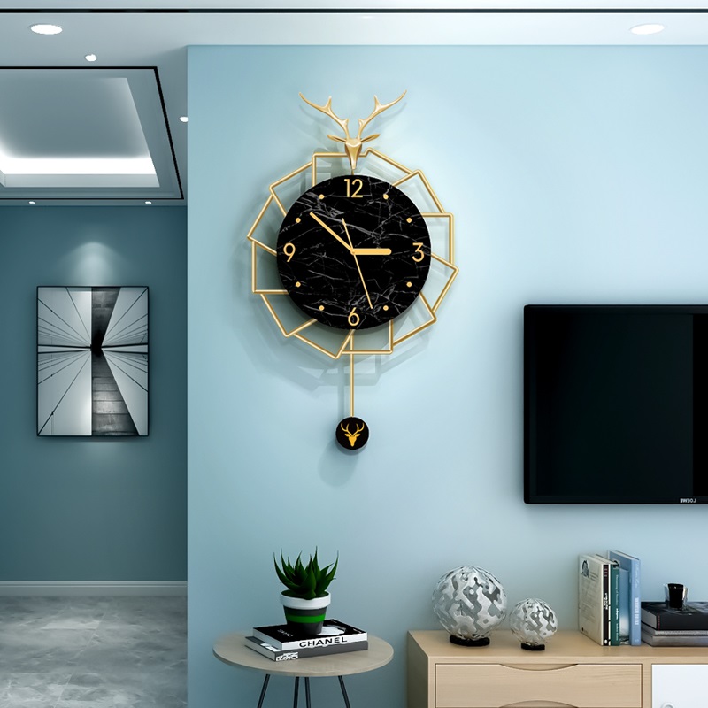 Đồng hồ nghệ thuật phong cách bắc âu - Decor nội thất T1554