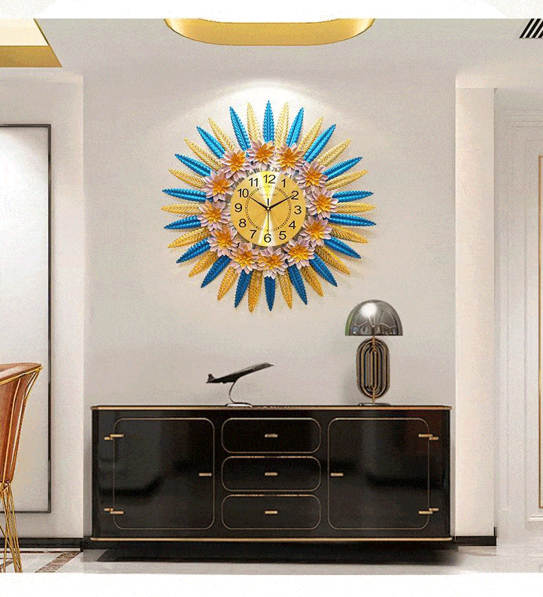 Đồng hồ nghệ thuật Vòng Nguyệt Quế K526 - Đồng hồ treo Tường Decor