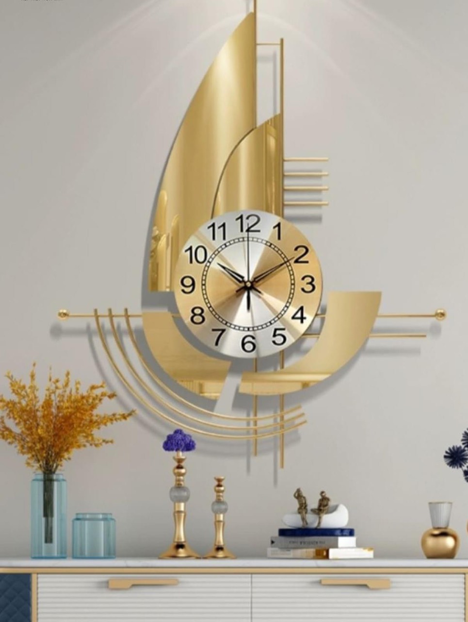 Đồng hồ treo tường phòng khách T1557 - Decor nghệ thuật