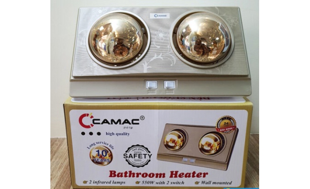 ĐÈN SƯỞI NHÀ TẮM CAMAC 2 BÓNG