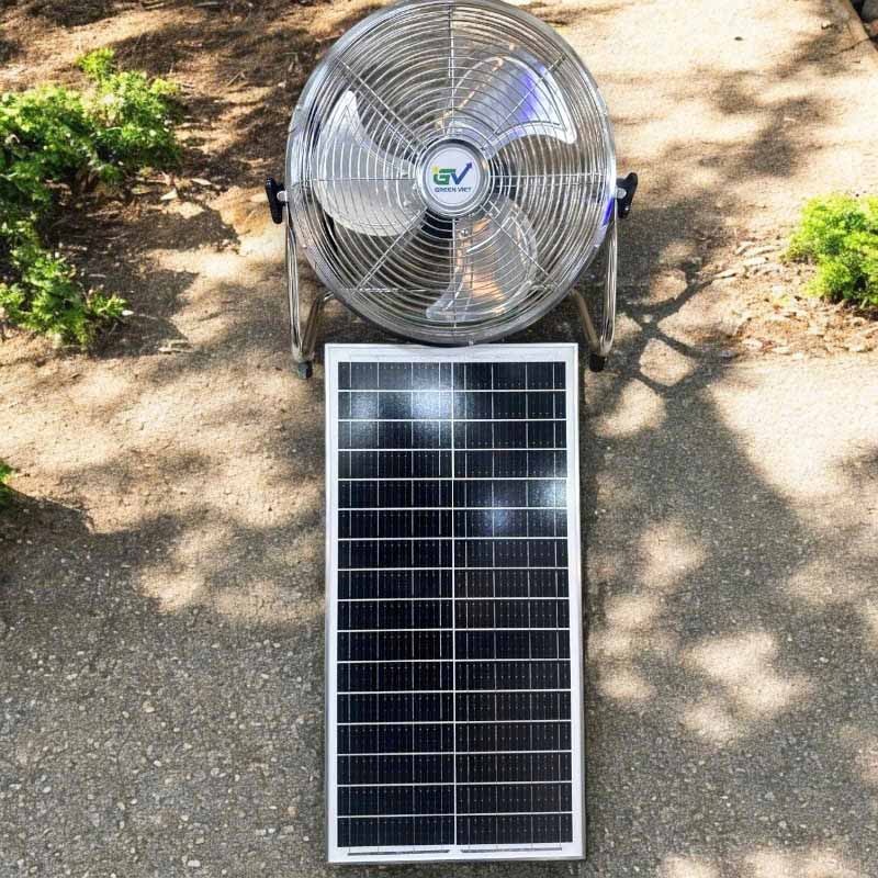 Quạt Năng Lượng Mặt Trời QTB26 Tích Điện Trên 16 Giờ