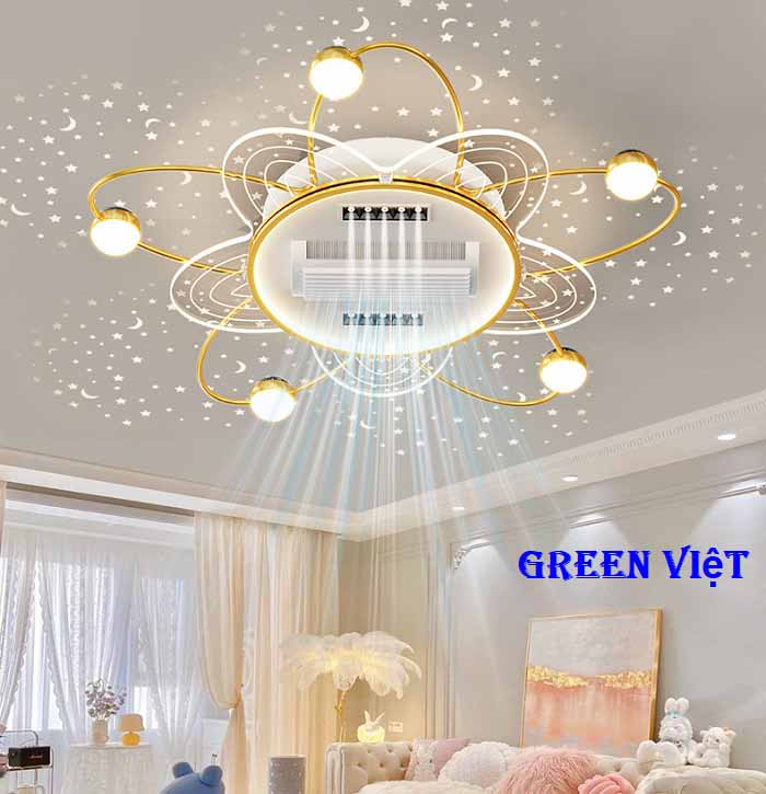 Quạt trần đèn QTDG-51 Thiết Kế Hiện Đại