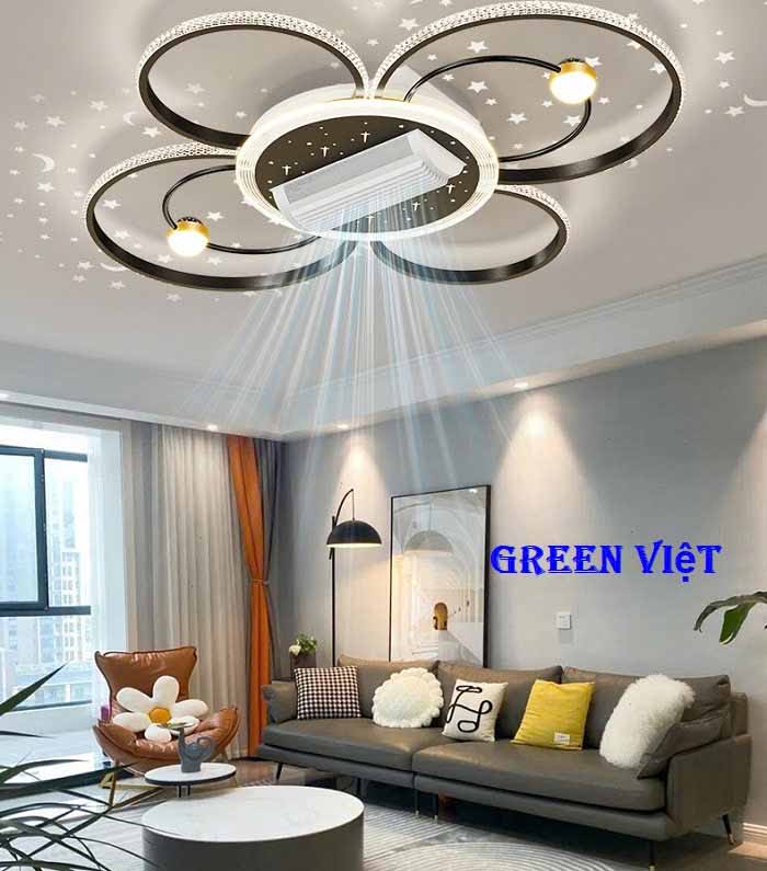 Quạt trần đèn QTDG-52 Hót nhất Green Việt