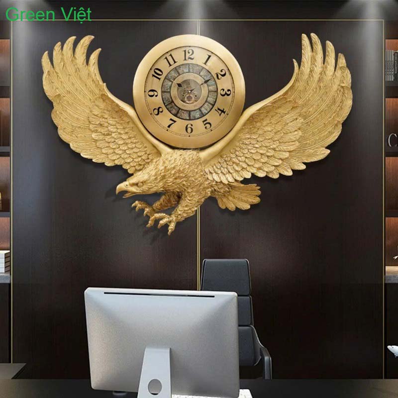 Đồng Hồ Nghệ Thuật DHCCD08A Chim Đại Bàng Bằng Đồng