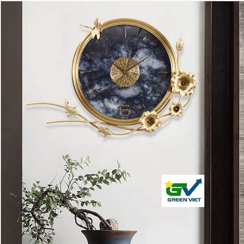 Đồng hồ trang trí decor cao cấp KZ903 bằng đồng