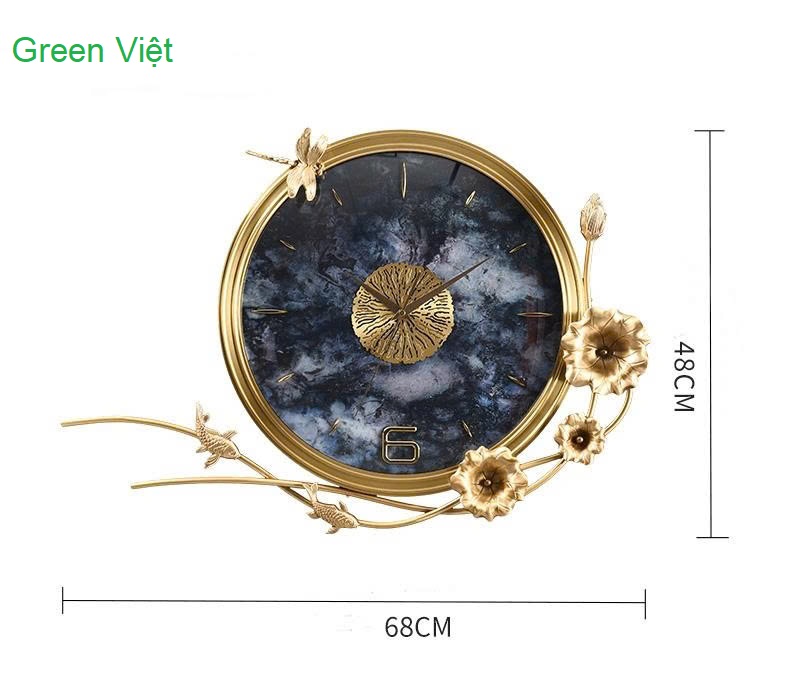 Đồng hồ trang trí decor cao cấp KZ903 bằng đồng