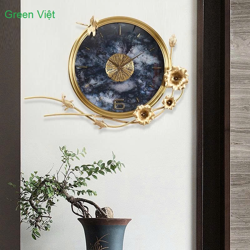 Đồng hồ trang trí decor cao cấp KZ903 bằng đồng