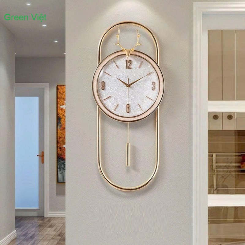 Đồng hồ trang trí M1143 quả lắc nhẹ nhàng sang trọng, êm ái