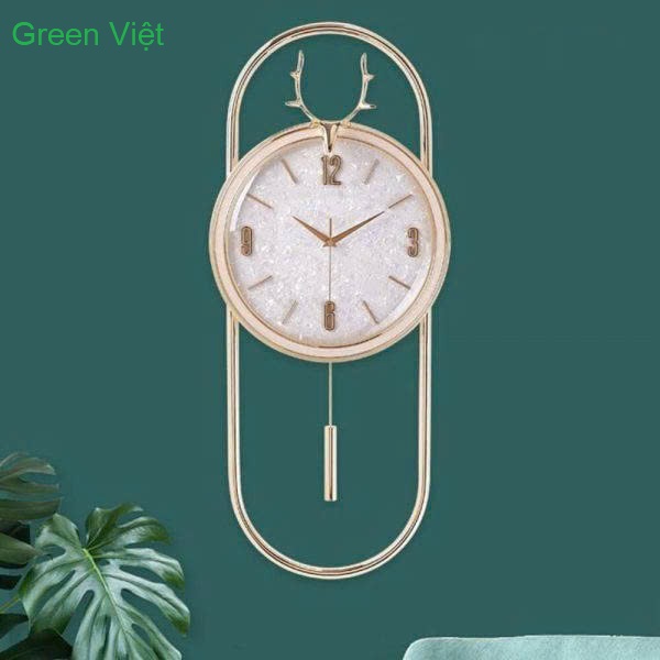 Đồng hồ trang trí M1143 quả lắc nhẹ nhàng sang trọng, êm ái