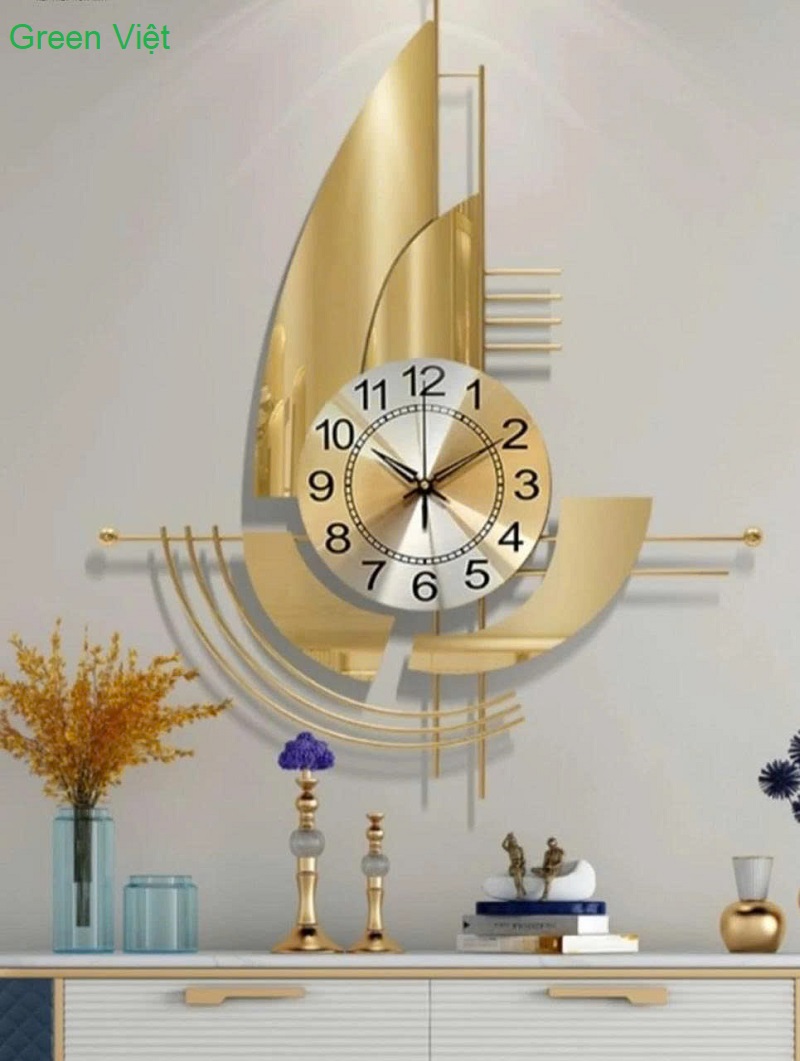 Đồng hồ treo tường phòng khách T1557 Thuận Buồm Xuôi Gió