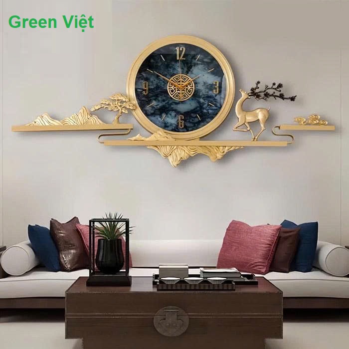 Đồng hồ treo tường trang trí cao cấp DHCC.12203 hưu đồng