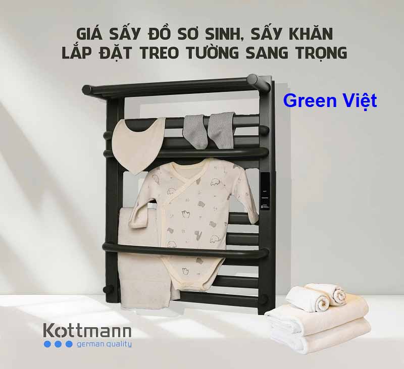 Giá treo sấy khăn Kottmann K5 - Green Việt