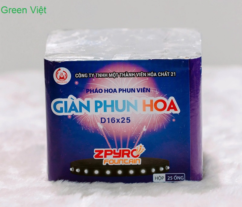 Giàn Phun Hoa D16x25 pháo hoa Z121 Bộ Quốc Phòng
