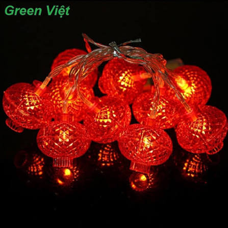 Dây led đèn lồng trang trí cây noel và tết DLL03