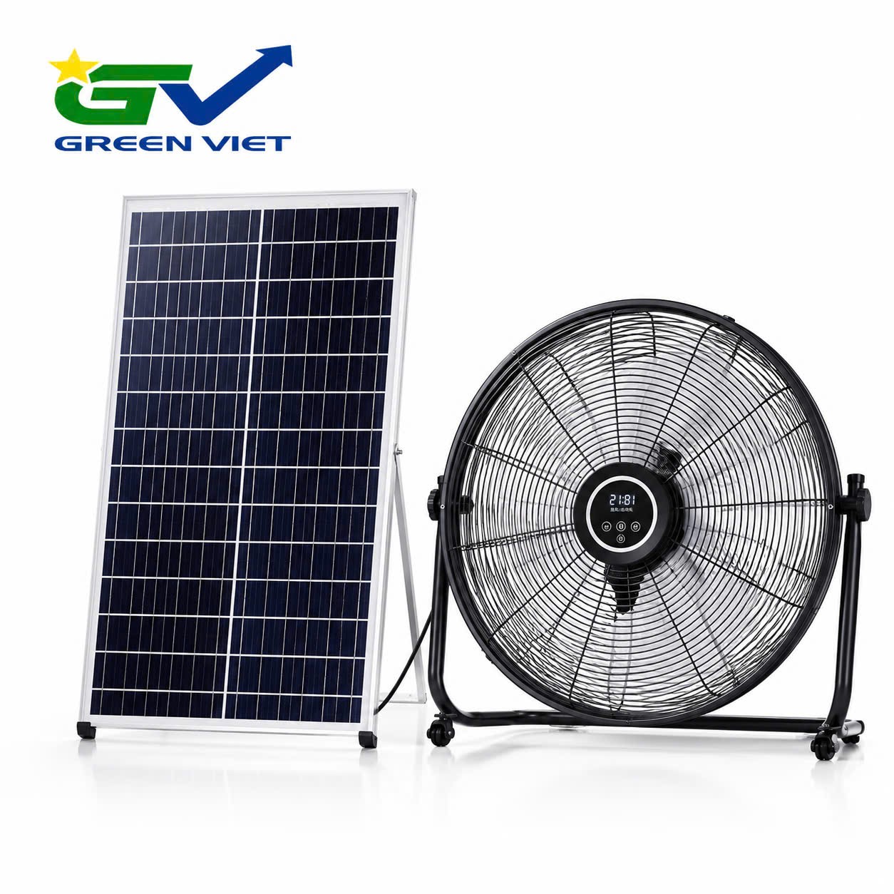 Quạt Sàn Năng Lượng Mặt Trời QSNL09 Có Khiển