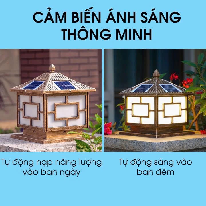 Đèn Trụ Cổng Năng Lượng Mặt Trời T40