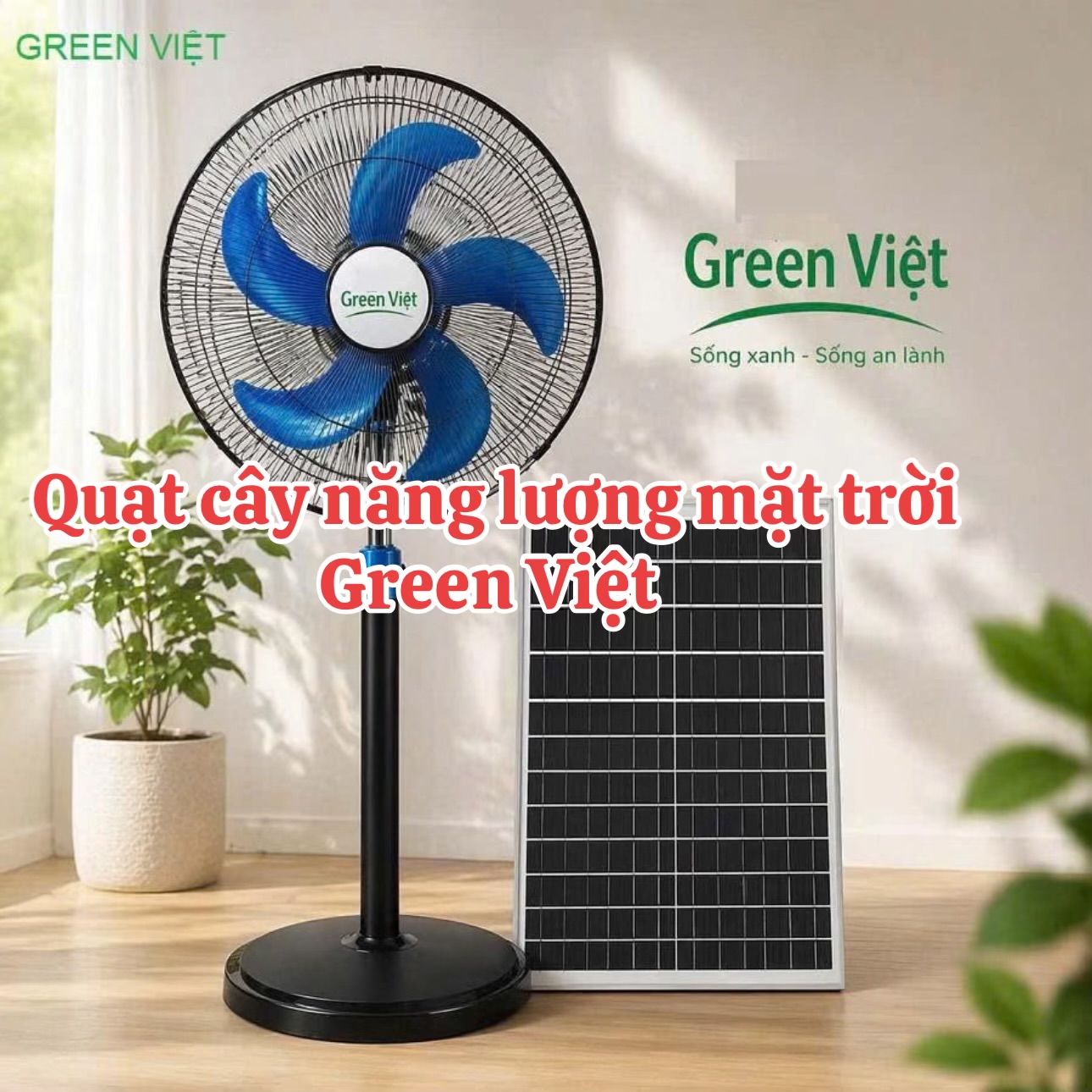 Quạt năng lượng mặt trời inox cao cấp 16inh loại lớn Q02 - Quạt tích điện chất lượng