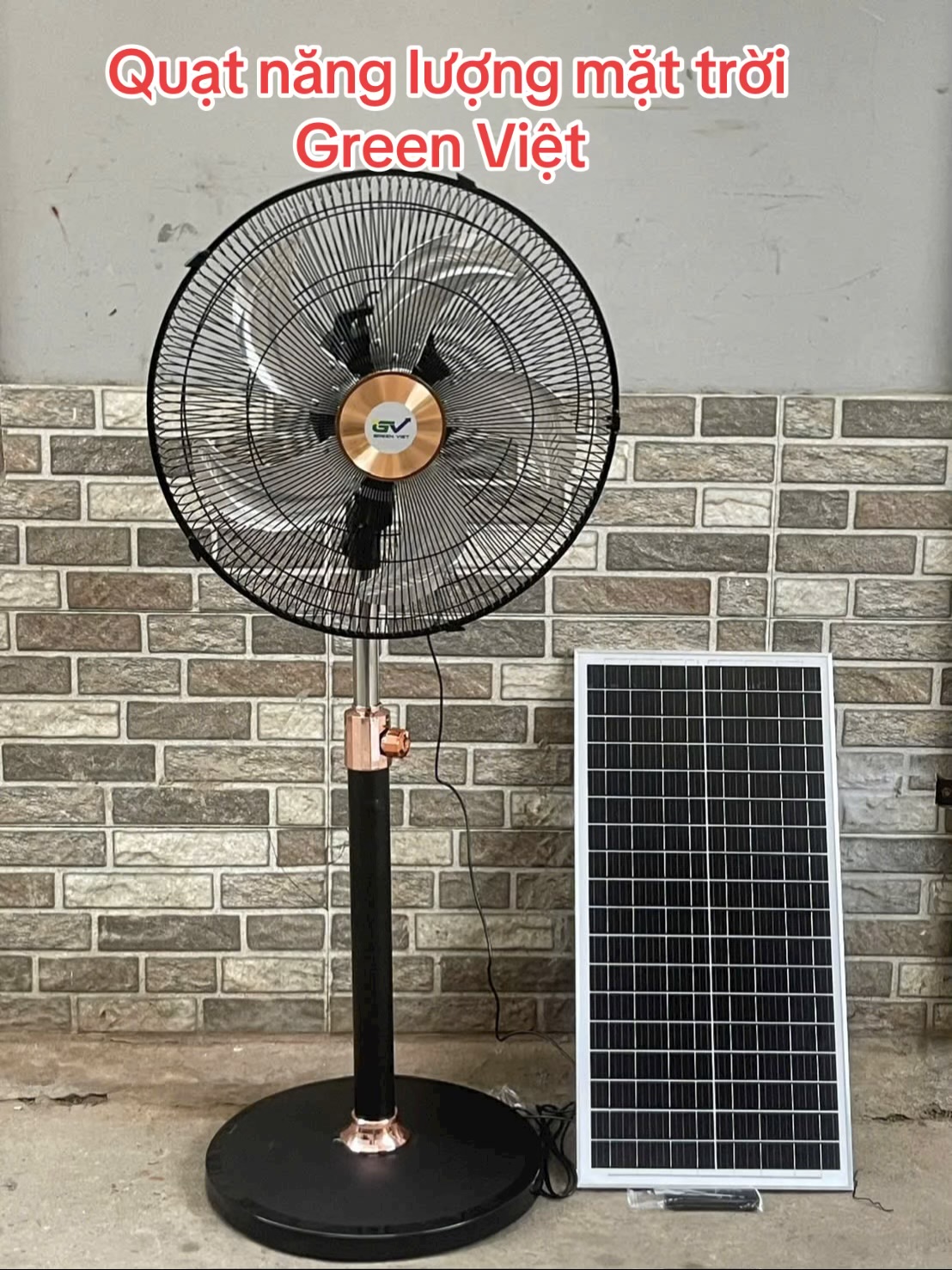 Quạt cây năng lượng mặt trời khỏe QC.Q25 - Quạt tích điện cao cấp