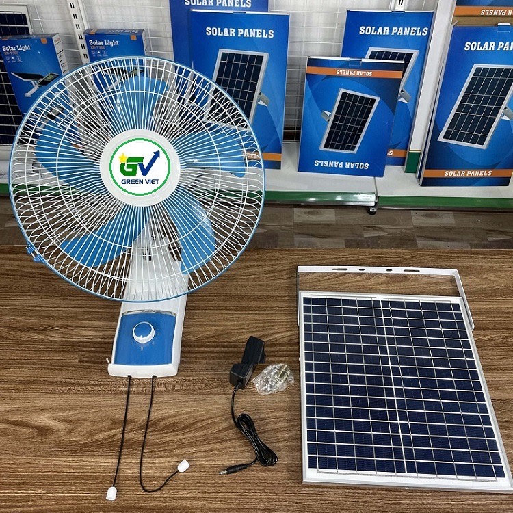 Quạt Treo Tường Năng Lượng Mặt Trời QTV-21