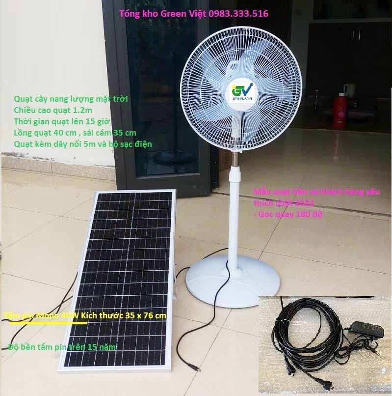 Quạt cây năng lượng mặt trời tốt nhất QGV025