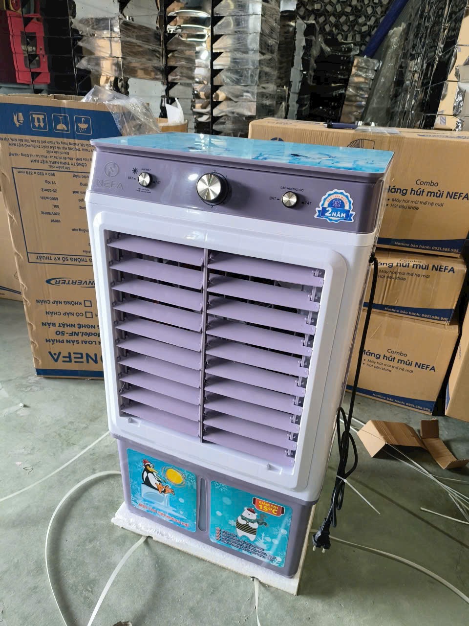 Quạt điều hòa hơi nước 45lit - Quạt giảm nhiệt DHHN-06