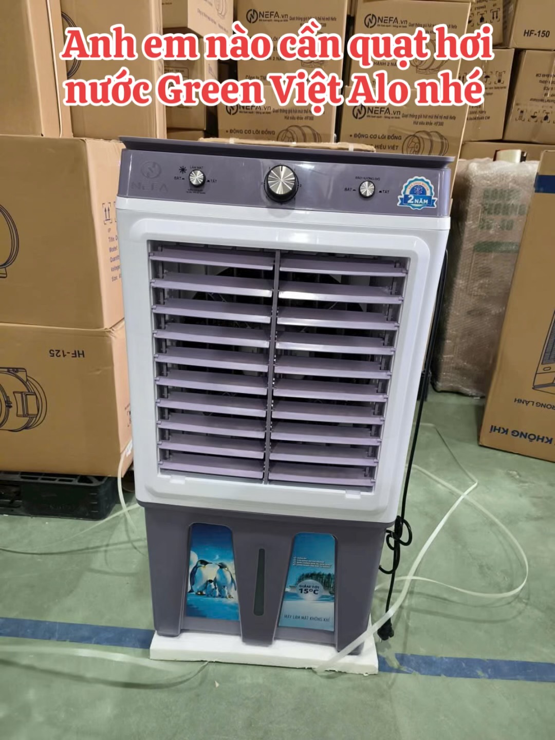 Quạt điều hòa hơi nước 45lit - Quạt giảm nhiệt DHHN-08