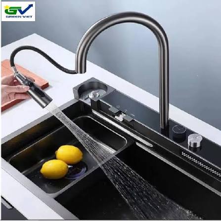 Bộ chậu rửa bát đa năng cao cấp inox 304 nhập khẩu thác nước CR304