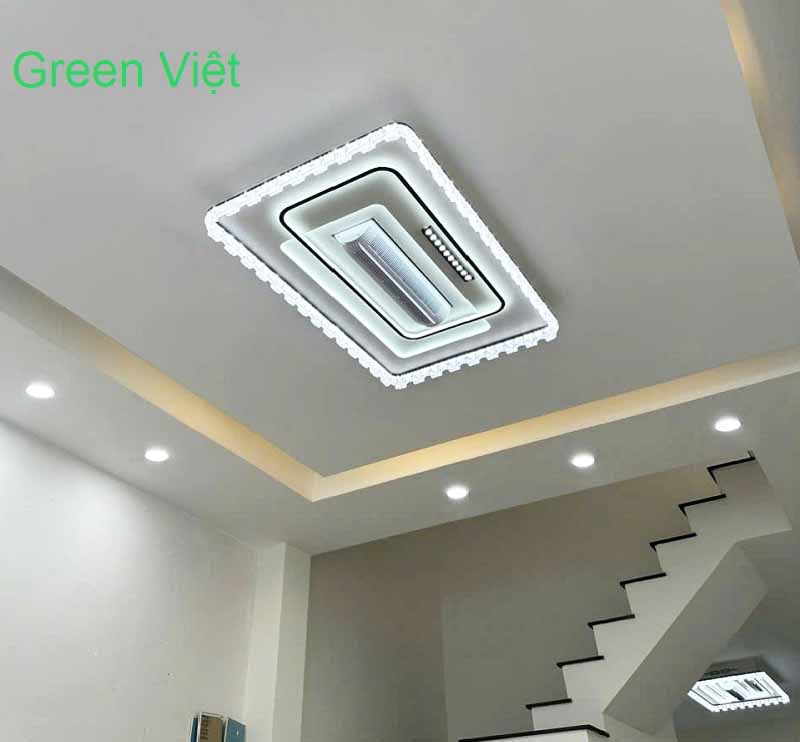 Quạt trần đèn không cánh QTDOP12 kết nối loa bluetooth