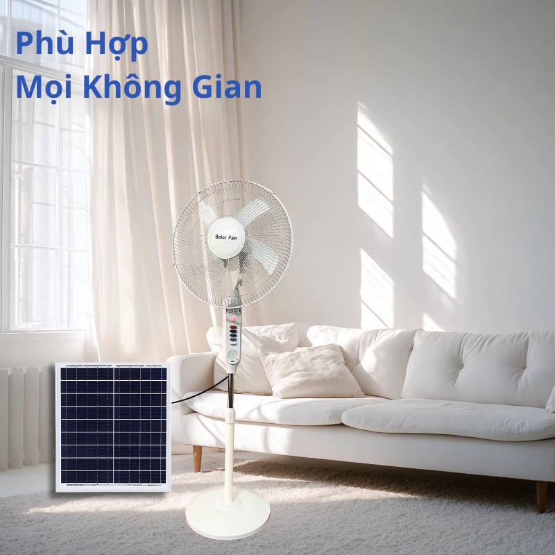 Quạt năng lượng mặt trời F198 - Quạt cây tích điện 198F