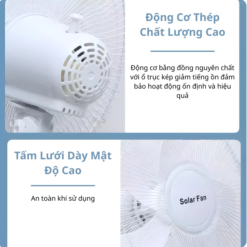 Quạt năng lượng mặt trời F198 - Quạt cây tích điện 198F