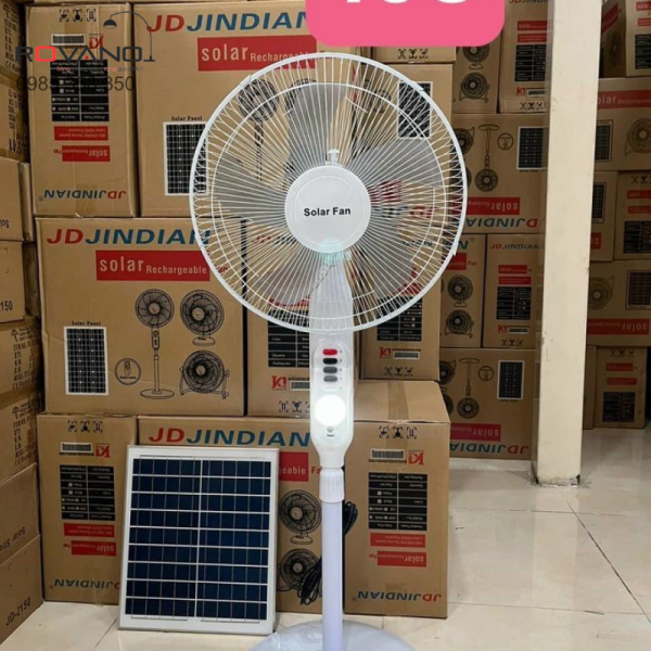 Quạt năng lượng mặt trời F198 - Quạt cây tích điện 198F