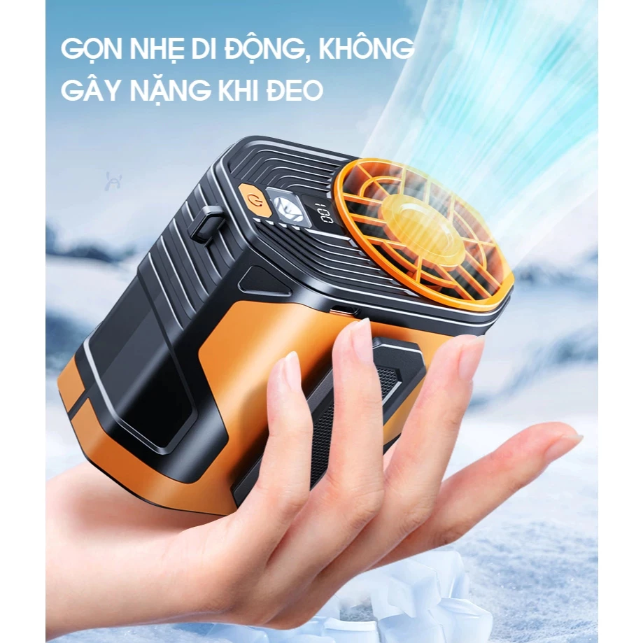 Quạt Tích Điện Đeo Thắt Lưng QDL01
