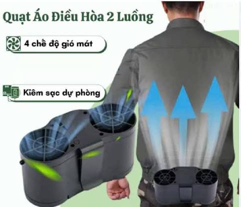 Quạt Tích Điện Đeo Thắt Lưng QDL02