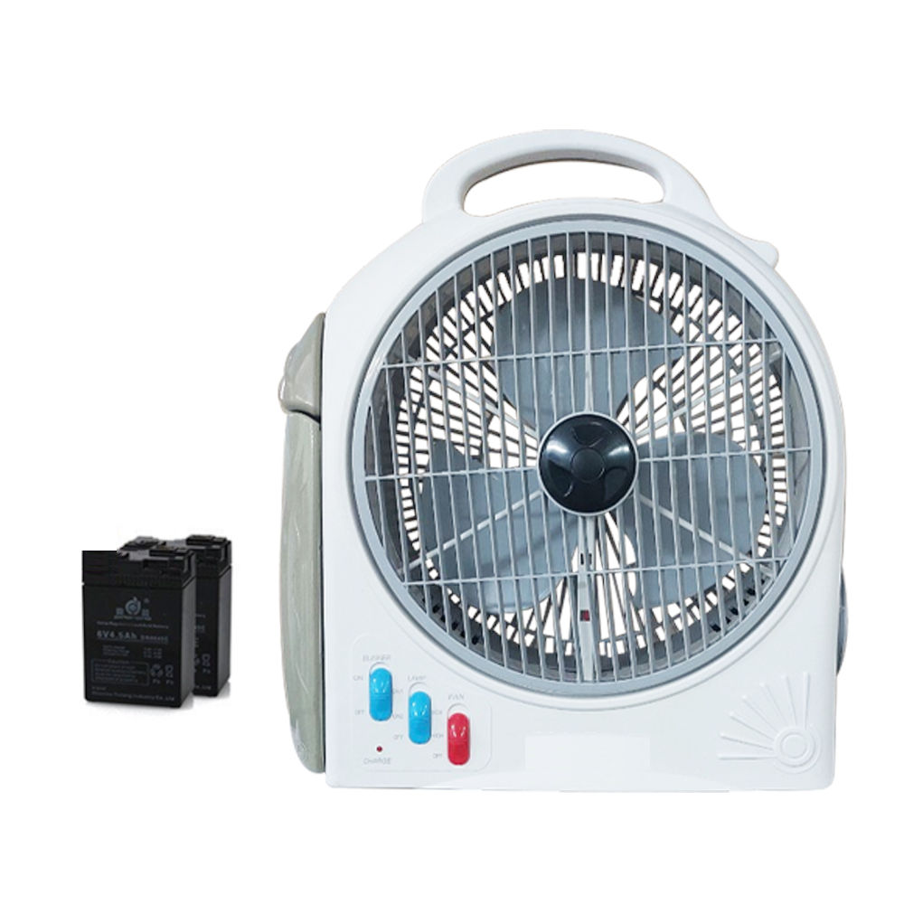 Quạt tích điện hai bình ắc quy DN.3221 có đèn thắp sáng