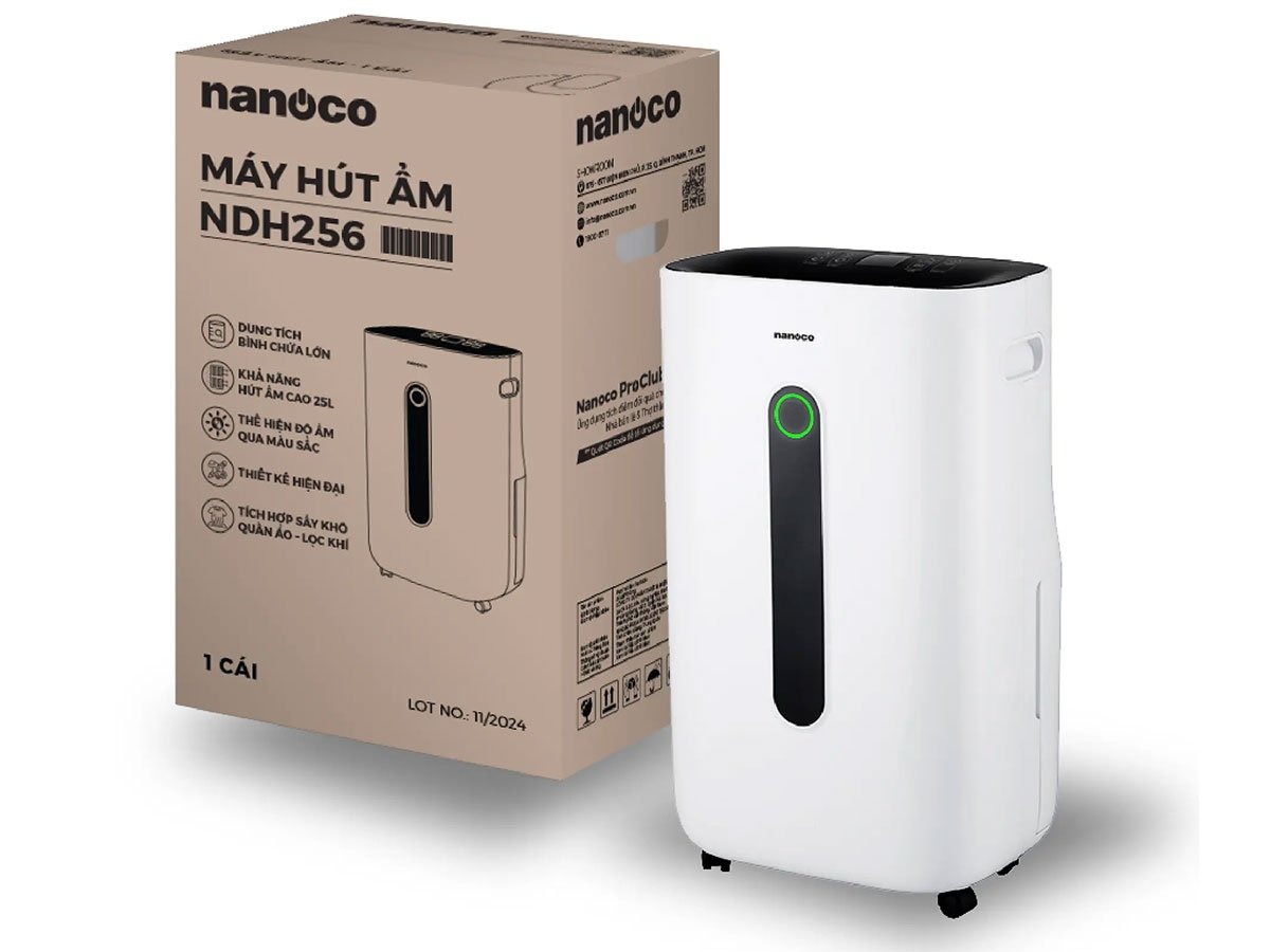 Máy hút ẩm Nanoco NDH256